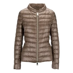 Kurze Daunenjacke mit Doppelreißverschluss