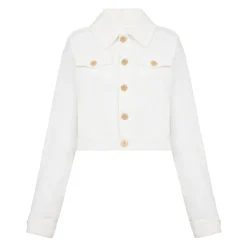 Kurze Jacke mit Knöpfen
