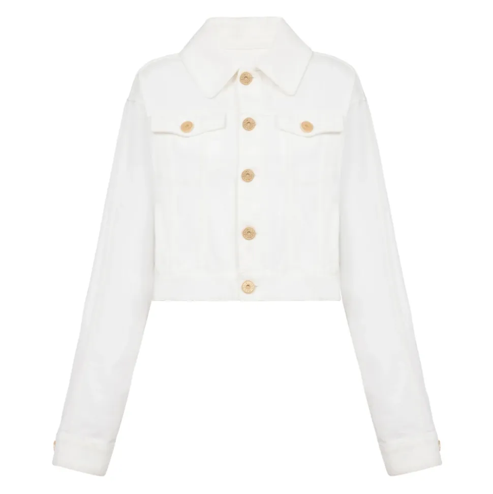 Kurze Jacke mit Knöpfen