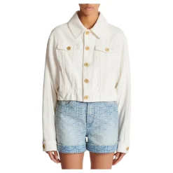 Kurze Jacke mit Knöpfen