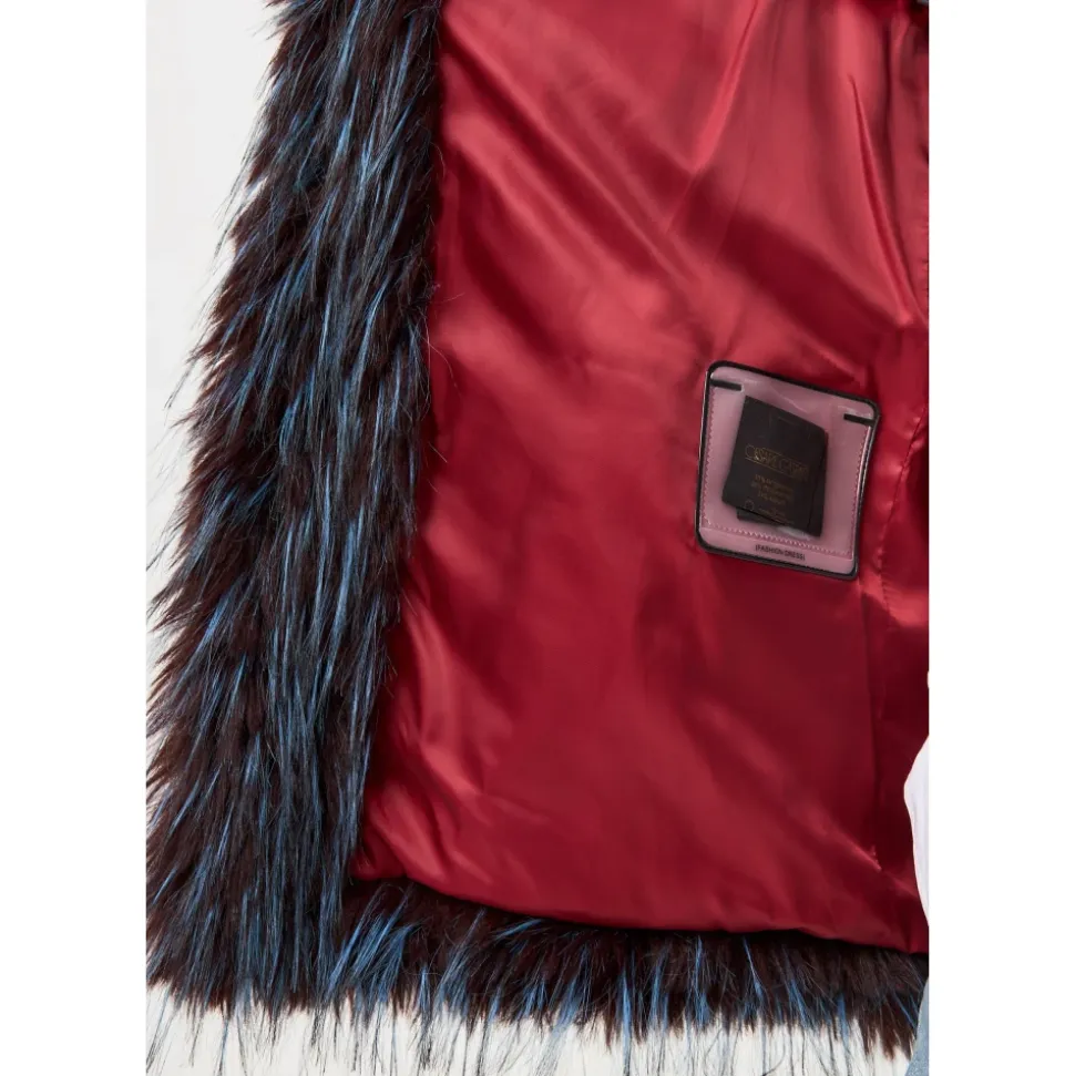 Kurzer Kunstpelzmantel Icelyn