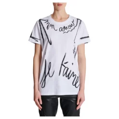 Kurzärmeliges T-Shirt mit „Je t'aime“-Print