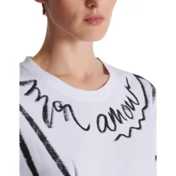 Kurzärmeliges T-Shirt mit „Je t'aime“-Print