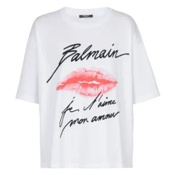Kurzärmeliges T-Shirt mit Kiss-Print