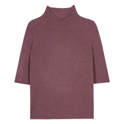 Kurzärmliger Pullover aus Kaschmir-Mischgewebe