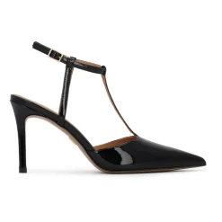Lack Pumps mit Knöchelriemchen
