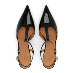 Lack Pumps mit Knöchelriemchen