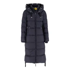 Lange Kapuzen-Daunenjacke Leichtes Nylon