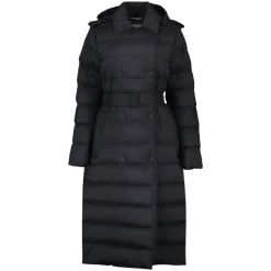 Lange Nylon Steppjacke