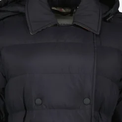 Lange Nylon Steppjacke