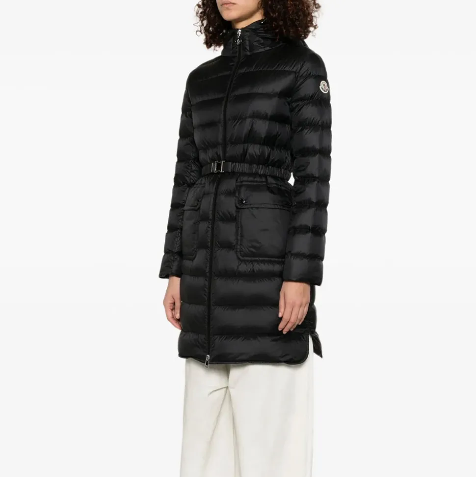 Lange Parka Jacke mit Kapuze