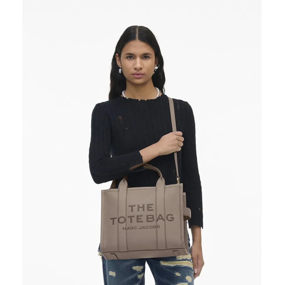 Leder Medium Tote Tasche