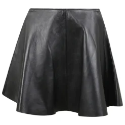 Leder Minirock A-Linie Stil