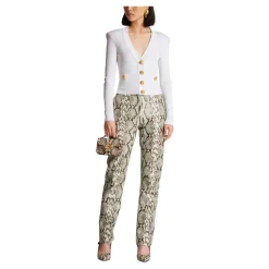 Lederhose im Schlangenleder-Look