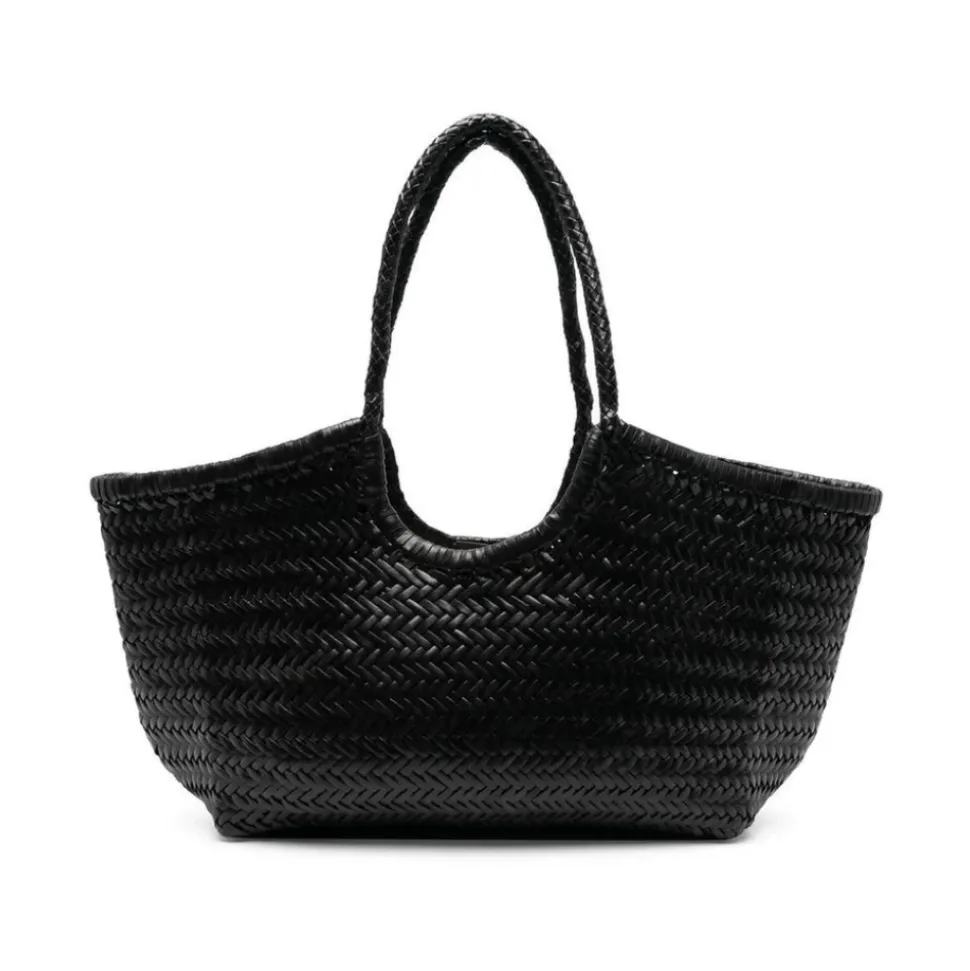 Lederne Tote Tasche mit Geflochtenem Design
