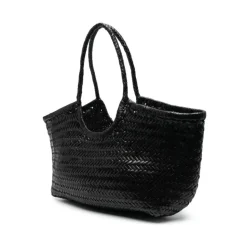 Lederne Tote Tasche mit Geflochtenem Design