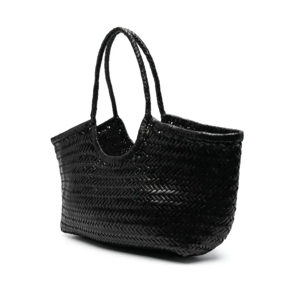 Lederne Tote Tasche mit Geflochtenem Design