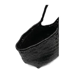 Lederne Tote Tasche mit Geflochtenem Design
