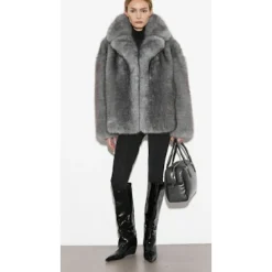 Lessie Faux-Shearling Jacke