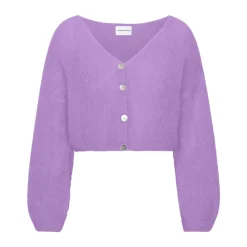 Lila Cropped Mohair Cardigan