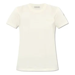 Logo Baumwoll-T-Shirt mit kurzen Ärmeln