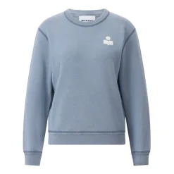 Logo-Detail Blaues Sweatshirt Lässiger Komfort