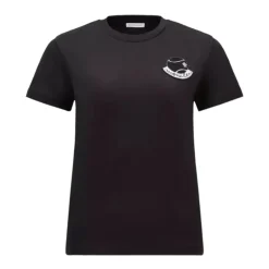 Logo-Patch Rundhals-T-Shirt