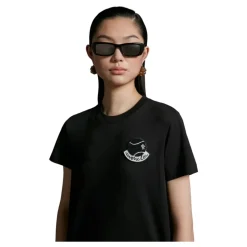 Logo-Patch Rundhals-T-Shirt