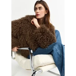 Long Hair Shearling Jacke