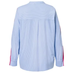 Lässige Bluse mit Kontraststreifen
