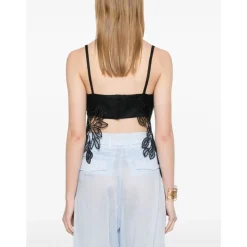 Macramé Foliage Crop Top
