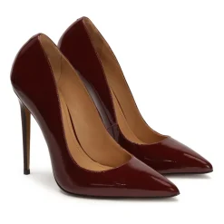 Maroon Lackleder Pumps
