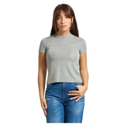 Metallic Lurex T-shirt Graue Polos
