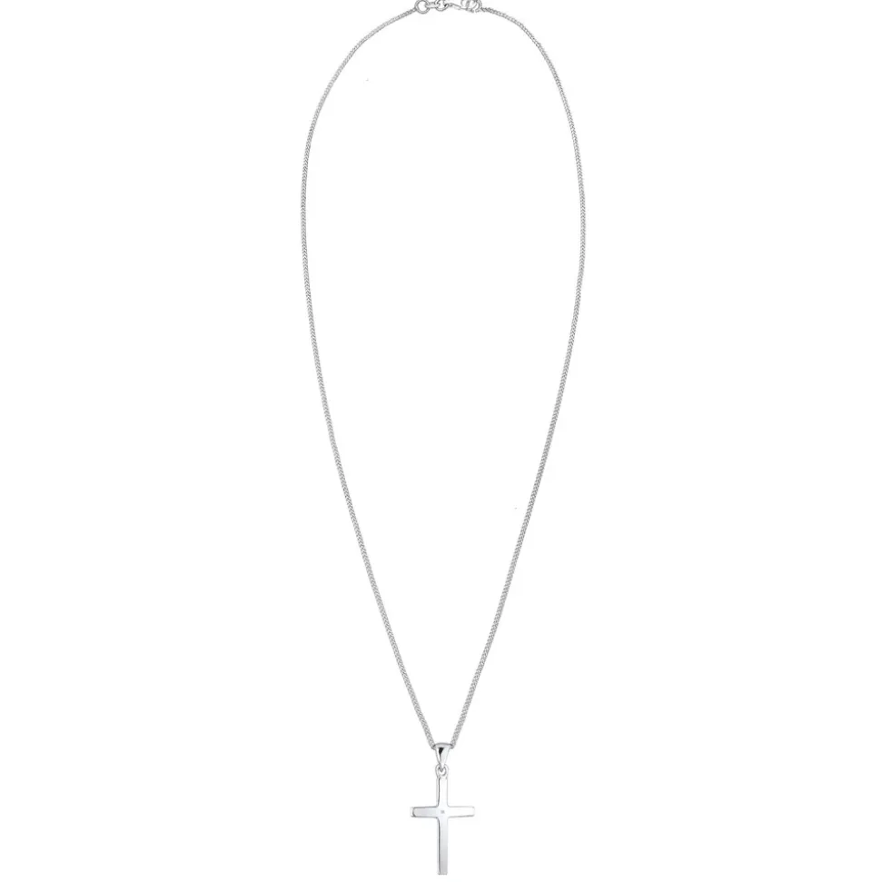 Minimal Cross Necklace