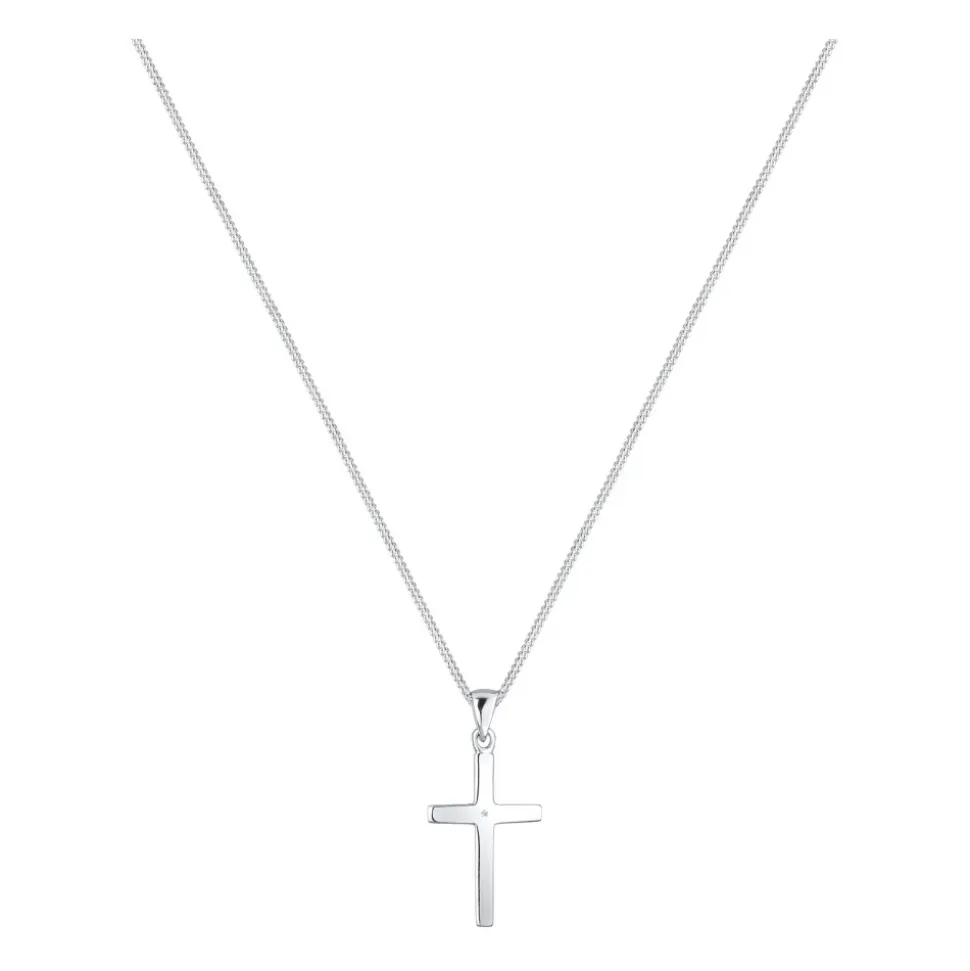 Minimal Cross Necklace