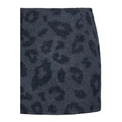 Minirock in Bleistiftform mit tonalem Animal-Print