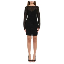 Mini-Stretchkleid mit Glitzerdetails