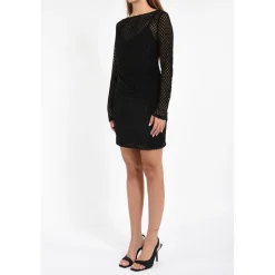 Mini-Stretchkleid mit Glitzerdetails