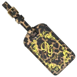 Multicolor Leopard Leder Kofferanhänger