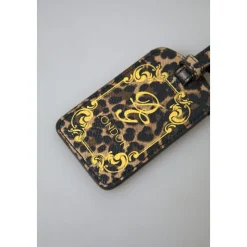 Multicolor Leopard Leder Kofferanhänger