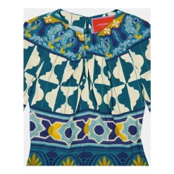 Mutiges Muster Superflare Top