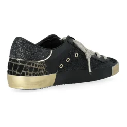 Niedrige Damensneakers in Gold