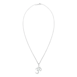 Om-Symbol Anhänger an Gliederkette