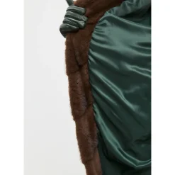Oversized Faux Fur Mantel - Braun