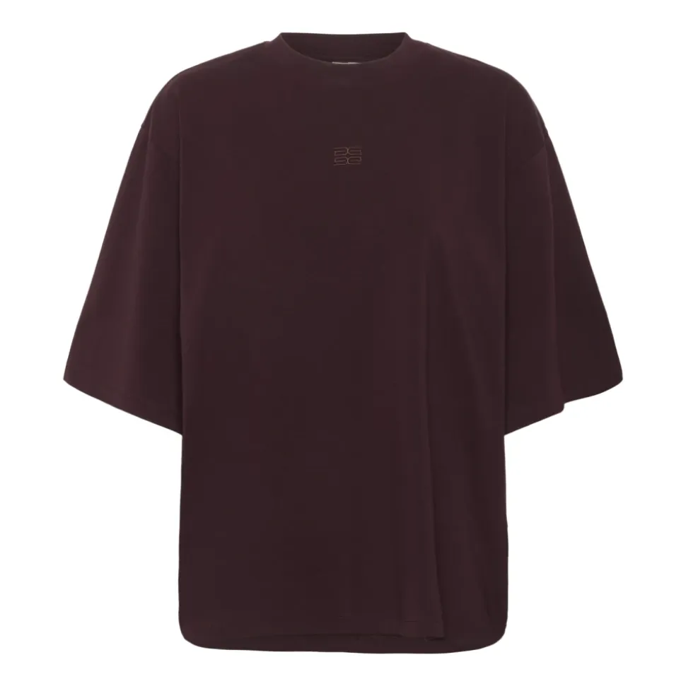 Oversized Tee mit Besticktem Logo