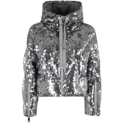 Pailletten Milano Jacke mit Reißverschluss