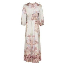 Paisley Kleid mit V-Ausschnitt