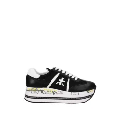 Perforierte Lace Sneakers mit Plateausohle