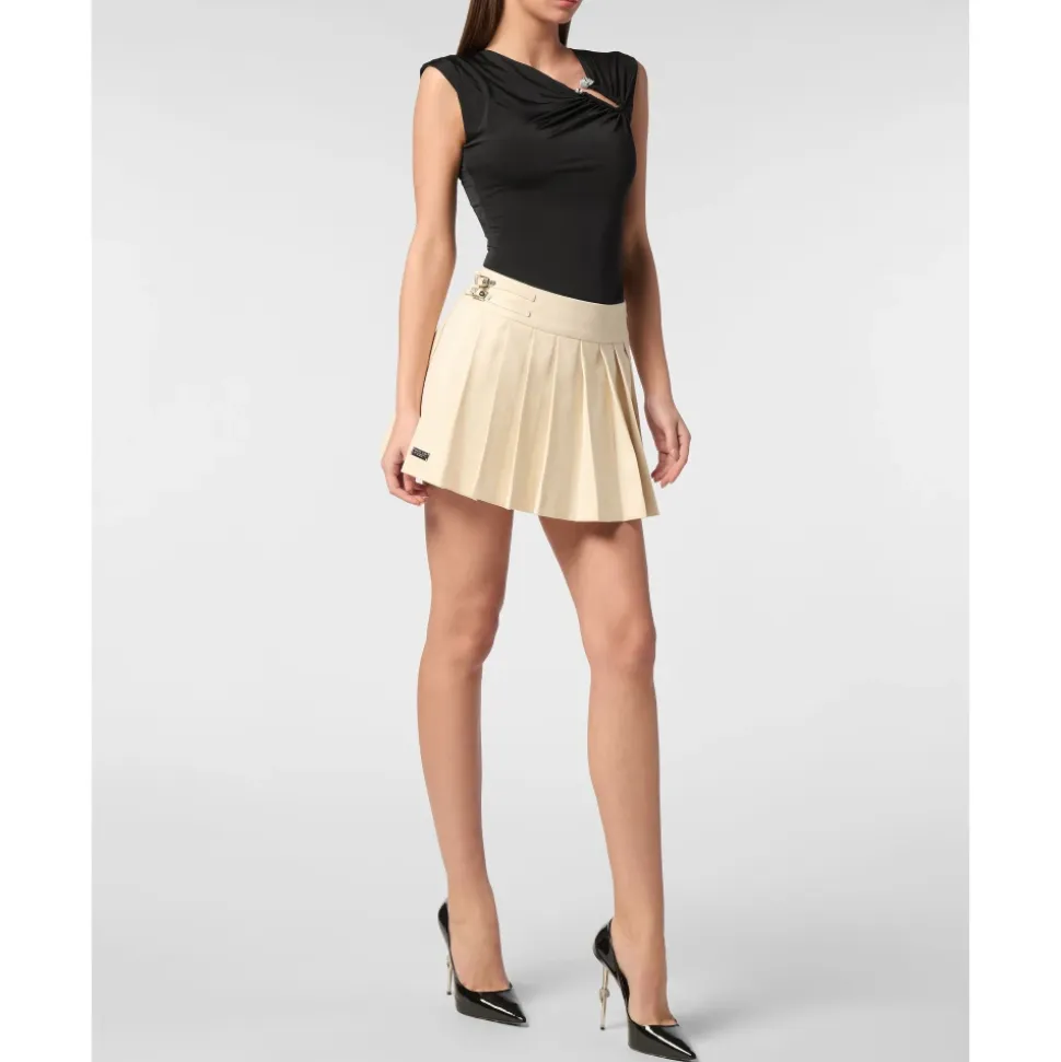 Plisse Mini Skirt