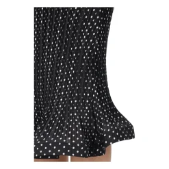 Plissierter Polka Dot Midirock
